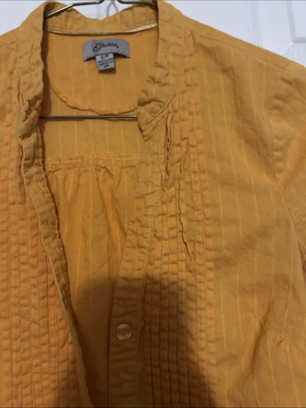 Yellow Short-Sleeve Ruffled Tunic - Picture 4 of 7